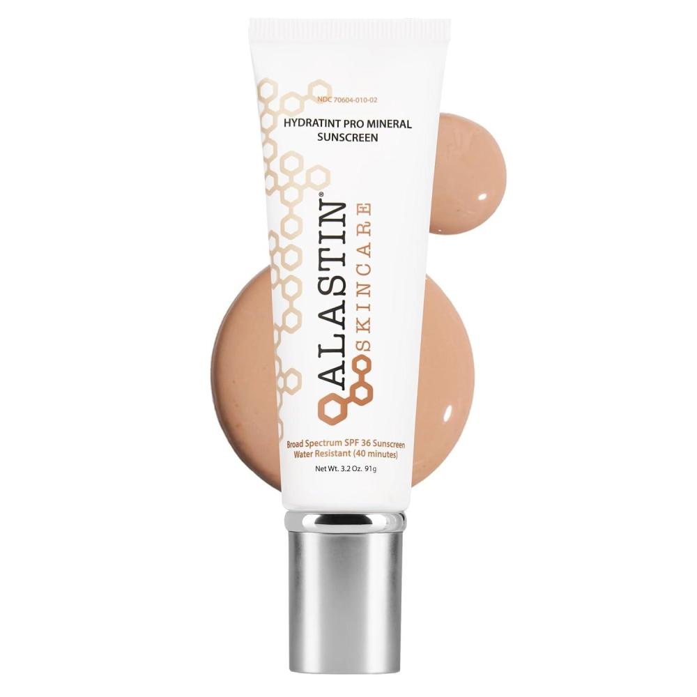 image:imageALASTIN Skincare HydraTint Pro Mineral Sunscreen SPF 36 32 oz  2in1 Tinted Daily Sunblock Moisturizer for Face amp Neck  FragranceFree Water ResistantHydratint