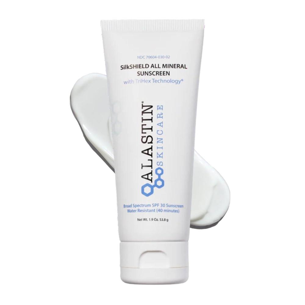 image:imageALASTIN Skincare SilkSHIELD Mineral Sunscreen for Face SPF 30 19 oz Lightweight Sunblock Lotion Daily Moisturizer FragranceFreeSilkSHIELD