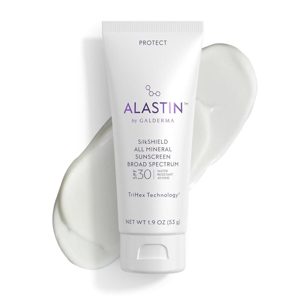 image:imageALASTIN Skincare SilkSHIELD Mineral Sunscreen for Face SPF 30 19 oz  Lightweight Sunblock Lotion  Daily Moisturizer  FragranceFreeSilkSHIELD Suncreen